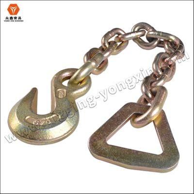 High Quality High Strength Heavy Duty G70 Yellow Zinc Plated Tow Chains Drag Manufacture Chains