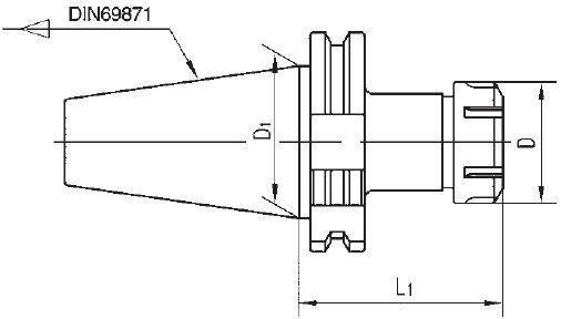 Milling Chuck Arbor for CNC DIN69871 Shank