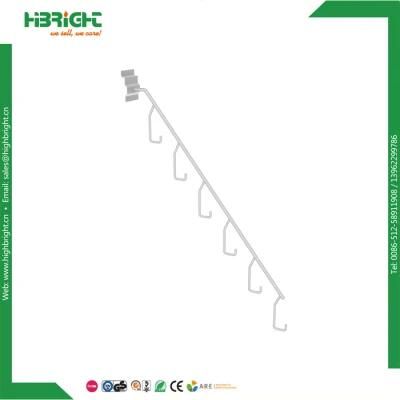 Retail Accessories Display Waterfall Slatwall Hook with Over Arm