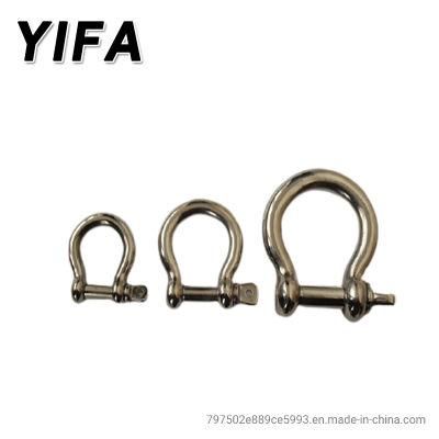 Galvanized Carbon Steel European Bow Shackle SS316 Large Bow Shackle