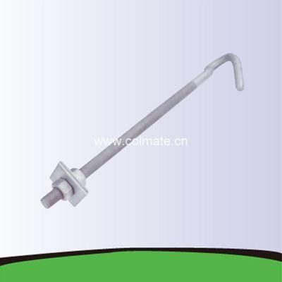 Suspension Pigtail Hook Machine Bolt Pole Bolt Dead End Hook Full Thread M16 M20 Pig-Tail