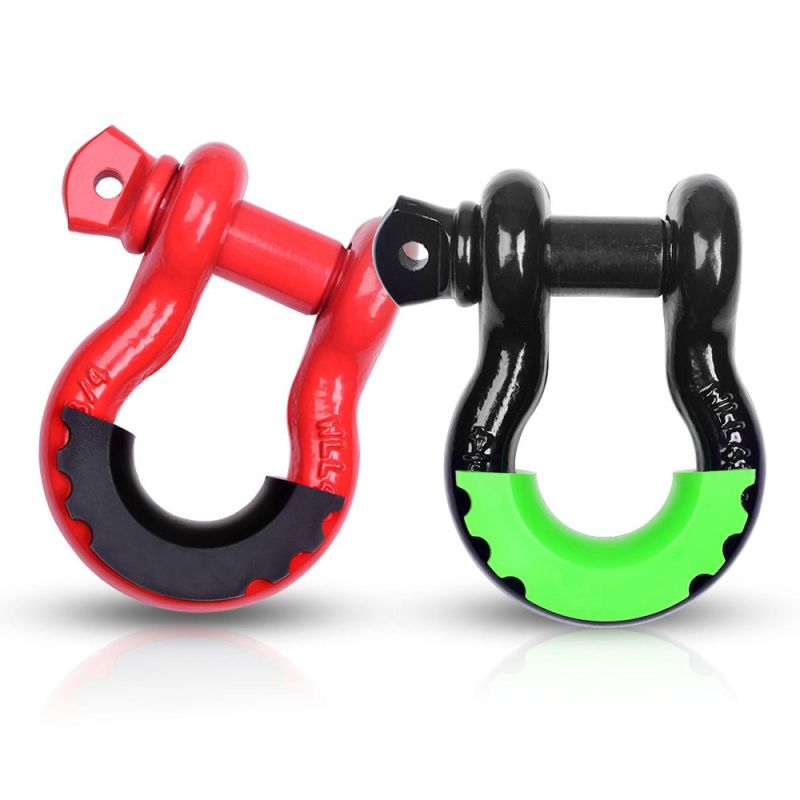 Amazon Supplier 3/4" D Ring Shackle with Black Isolator Washer