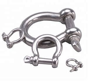 D Shape Hot Dipped Stainless Steel 304 Shackle Bow Shackle