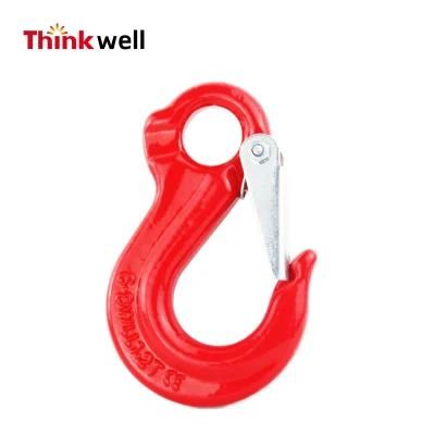 G80 Red Chain Sling Hook with Latch