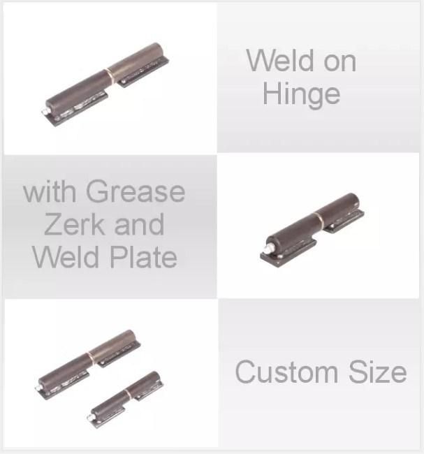 RF 4"OEM Weld-on Hinge Plate Round Hinge for Fence Gate Hinge for Garden