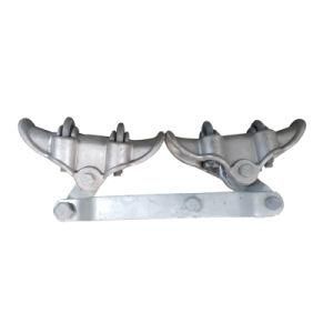 Hot DIP Galvanized Steel Xgswedge Tension Silvery White Cable Clamp with High Quality