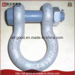 Rigging Hot DIP Galvanized Us Type Forged Safety Bolt Bow Shackle