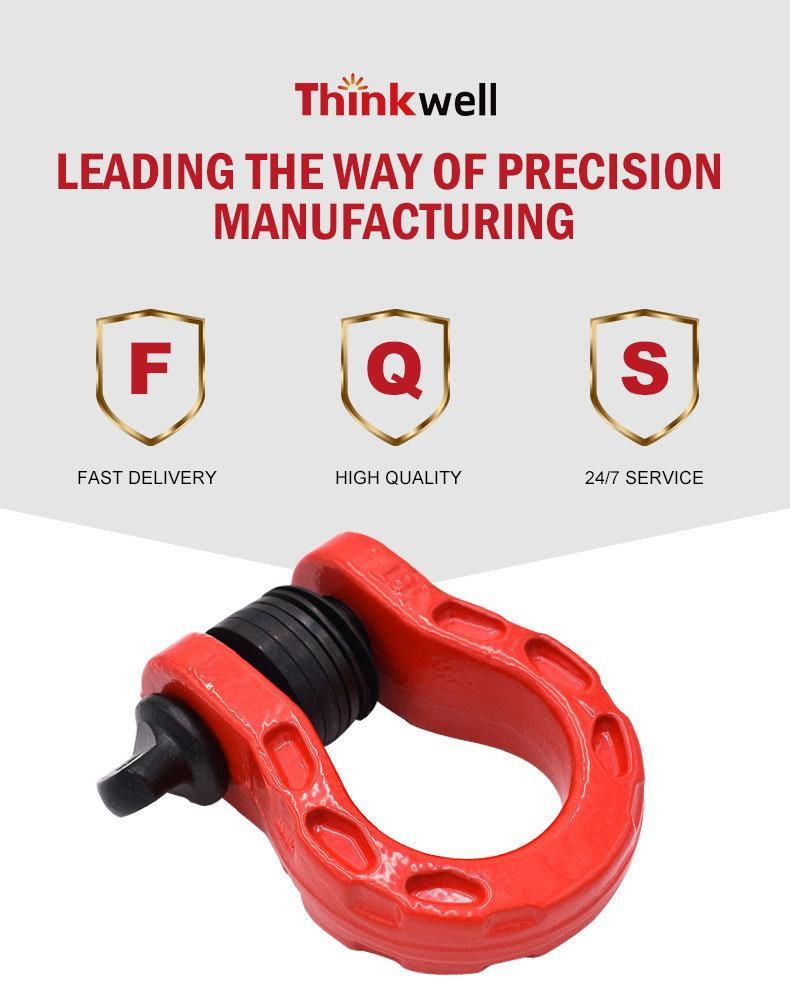 Qingdao Thinkwell Custom Different Size Drop Forged Bow Shackles