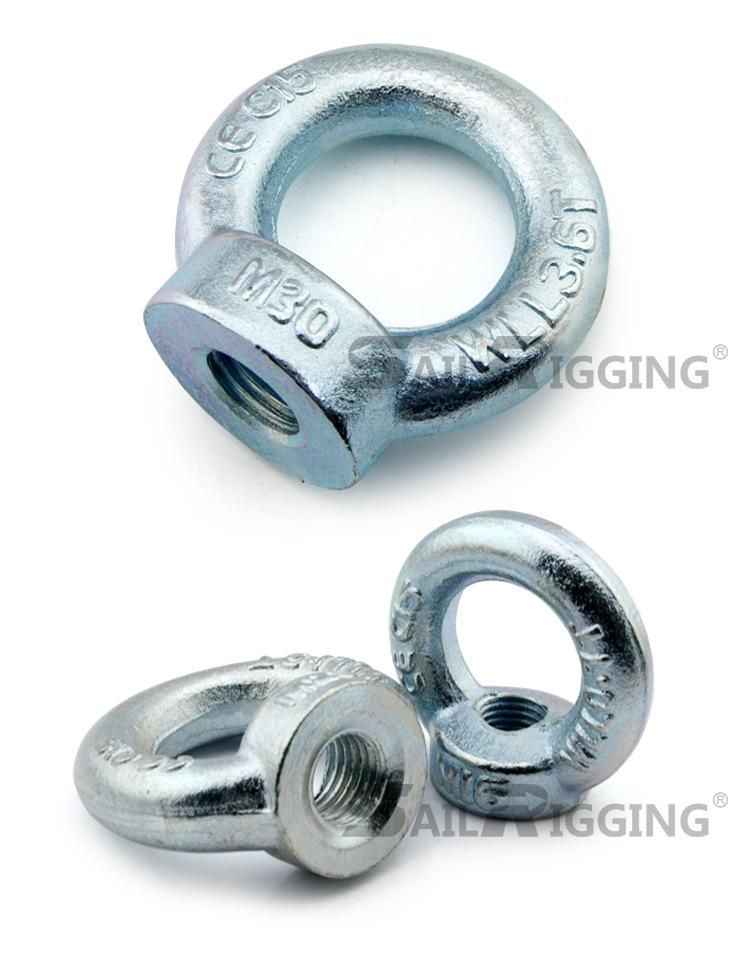 Rigging Drop Forged Galvanized DIN582 Steel Lifting Eye Nut