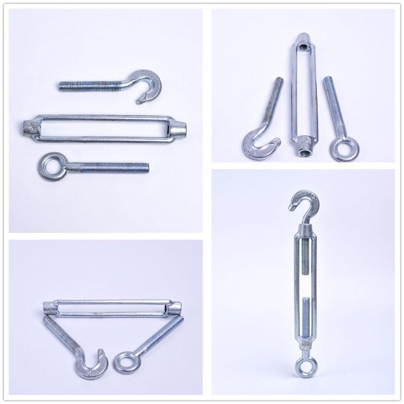 Cast Malleable Iron Commercial Type Turnbuckle with Eye Hook