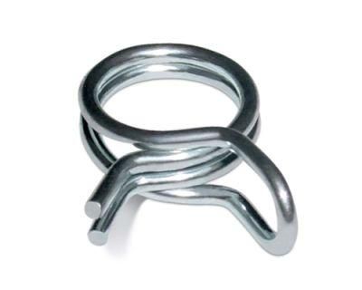 Spring Steel Zinc Plated Hose Clamp Double Spring Clip