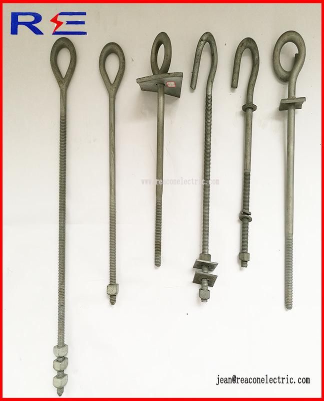 Forged Eye Shaft Screw Anchor for Pole Line Hardware
