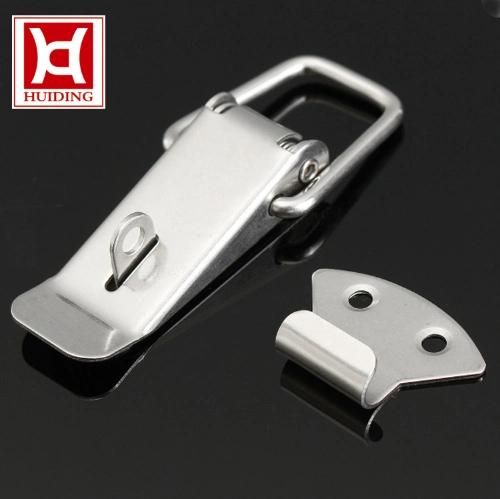 Stainless Steel Lockable Spring Toggle Latch/ Toolbox Latch Steel Buckle/ Stamping Parts Polished Powerful Hardawre Tools Chest Toggle Lock Latch