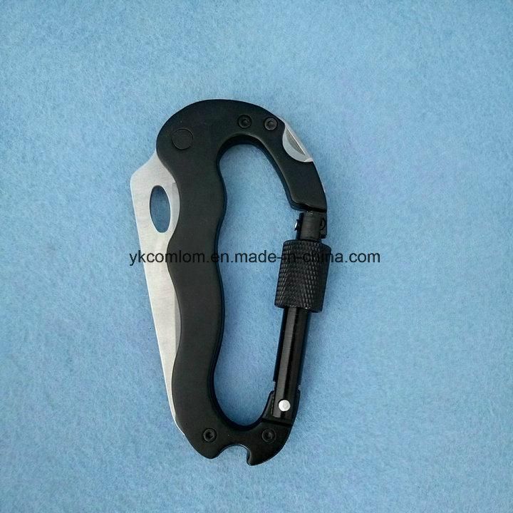 CL2E-CZN003 Comlom Survival Multi Function Carabiner with Knife / Screwdriver