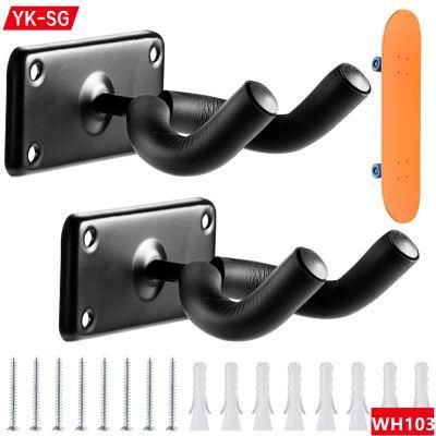 Organized Wall Mount Skateboard Wall Hanger Hook Guitar Hanger Bracket