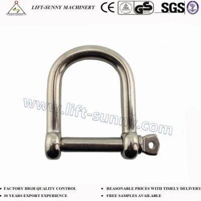 304 316 Stainless Steel European Type Wide Dee Shackles
