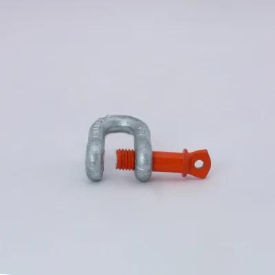 Hot DIP Galvanized Drop Forged G210 High Load Lifting Marine Screw Pin Chain Shackle, Color Coated Pin