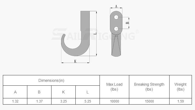 Carbon Steel Trailer Pintle Receiver Mount Tow Hook