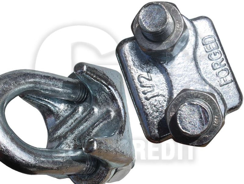 Zinc Plated Hot DIP Galvanized U. S. Type Drop Forged Carbon Steel Wire Rope Clip