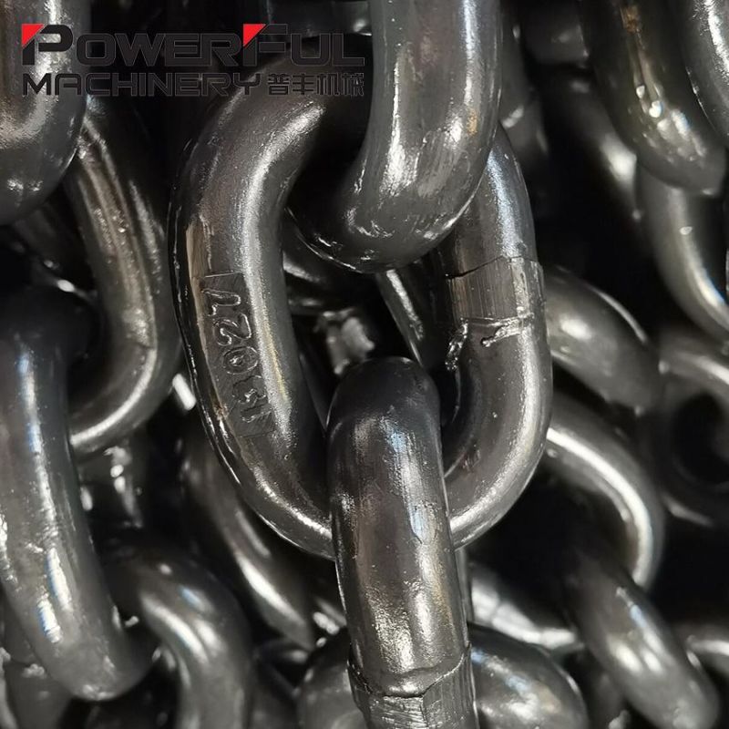 Black DIN 818-2 Grade 80 Short Link Lifting Chain