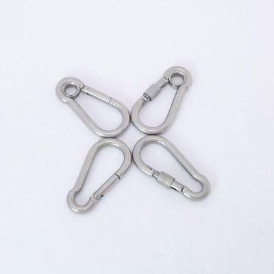 Wholesale Custom Hiking Keychain Snap Swivel Hook 25kn Bag Locking Carabiner Hooks Clips Aluminum Climbing Carabiner