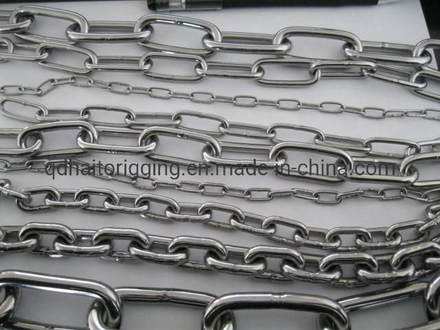 Stainless Steel DIN766 Link Chain with Good Reputation