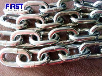 Leading Hot Strong G30 Alloy Steel Hot DIP Galvanized UK Standard Long Link Chain for Machinery