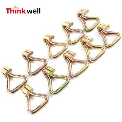 2&quot; Zinc Plating Double J Wire Hook for Ratchet Buckle
