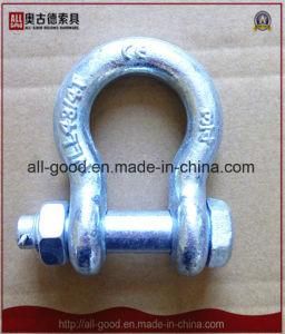 Rigging Galvanized Us Type Forged Safety Bolt Bow Shackle
