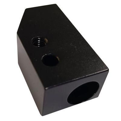 Custom Alumin Block Anodized Black Electronic Parts