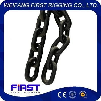 Blackened High-Strength G80 Mining Round Link Chain