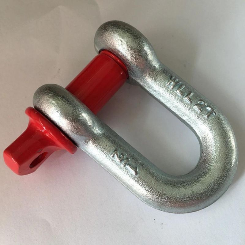 G210 D Shaped Screw Pin Shackle