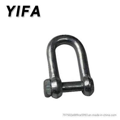 Galvanized Carbon Steel Long Body Shackle D Type Shackle