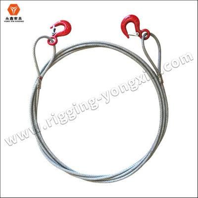Wire Rope Sling with Loop or Hook Each End