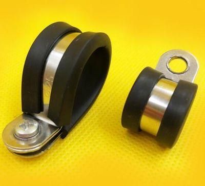High Quality 15mm Bandwidth P-Clips Rubber Lined Pipe Hose Clamp