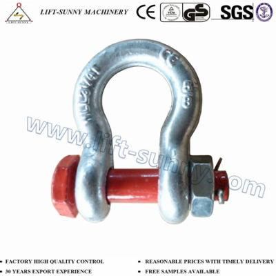 5/8&quot; G2130 Us Bolt Type Safety/Red Pin Anchor Shackles
