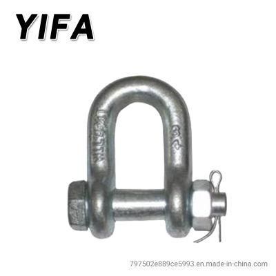 China Factory Galvanized Us Alloy Bolt Type D Shackle