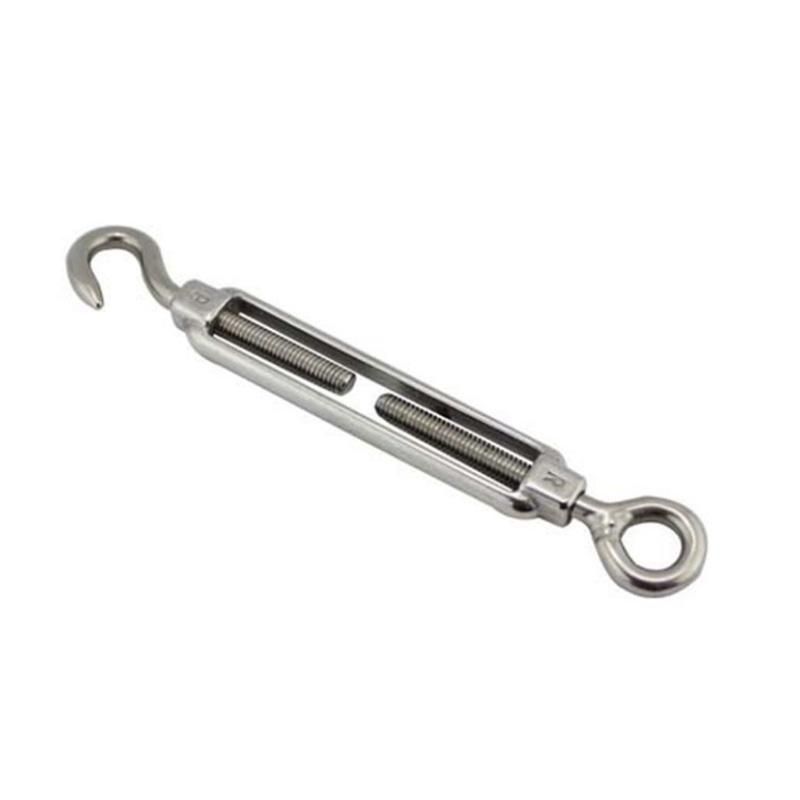 High Quality DIN1480 Wire Rope Tensioner Galvanized Drop Forged Eye Hook Turnbuckle