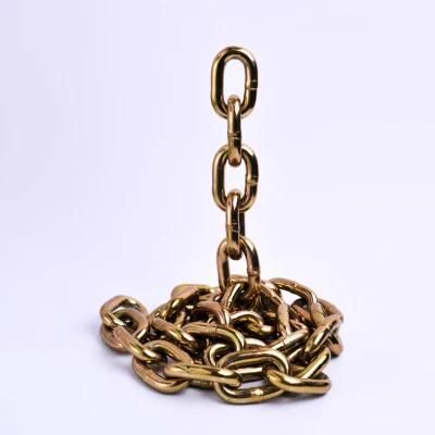 G80/70 Golden Zinc Plating Binder/Lifting Chain for Truck Trailer Towing