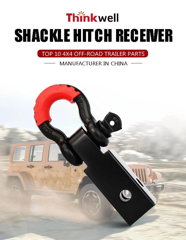 Hot Sell 4.75t Black Shackle with Hitch Receiver