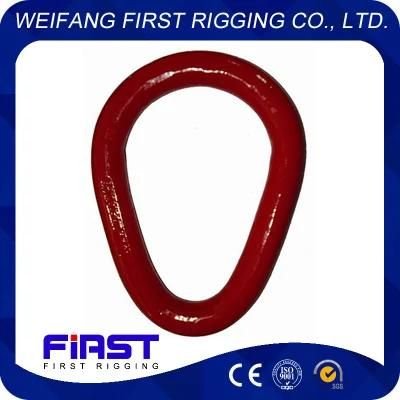 Yellow Zinc Plating G70 Forged Pear Shaped Link for Lifting