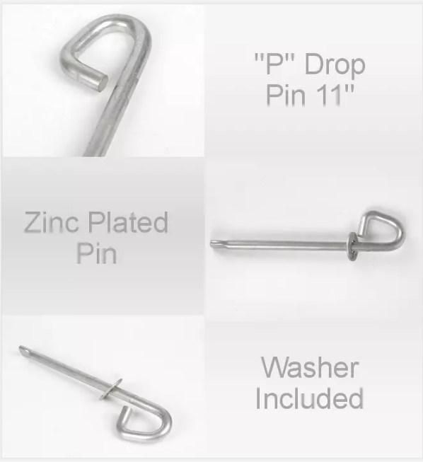 J-Hook Type Anchor Bolts with Zinc Coated Finish