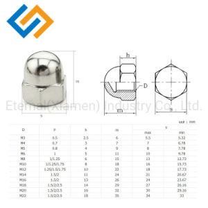 High Quality Stainless Steel Hexagon Dome Cap Nut