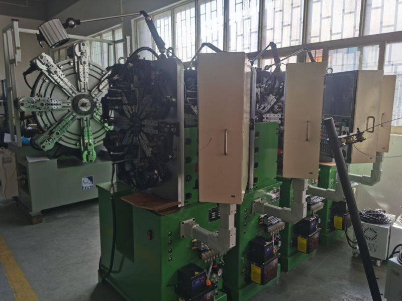 High Efficient Automatic Cam-Less Wire Rotary Spring Forming Machine