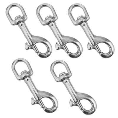 Metal Zinc Alloy 15mm End Ring Handbag Accessories Bag Swivel Dog Leash Snap Hook