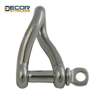 Stainless Steel Screw Pin Twisted Shackle