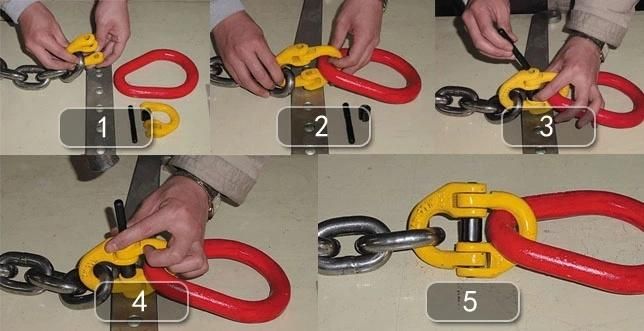 European Type G80 Alloy Steel Anchor Chain Connecting Link for Chain Sling