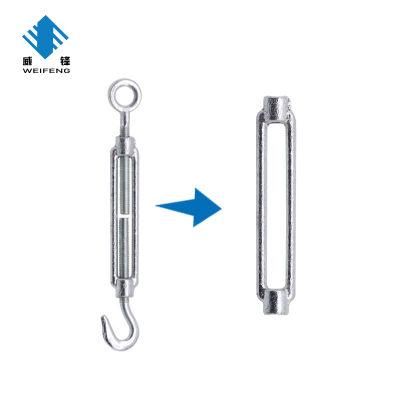 Galvanized DIN1480 Commercial Malleable JIS Us Type Turnbuckle