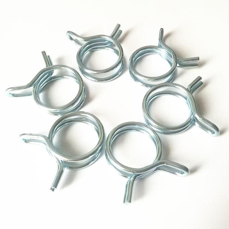 Custom Stainless Steel Double Double Wire Spring Ring Small Hose Clamp Without Screw for Washing Machine Hose