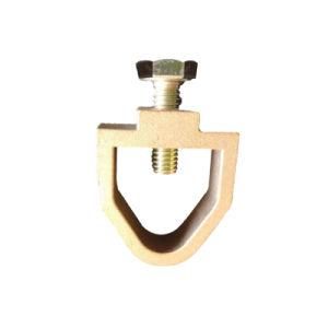 Power System Connection Brass Earth Rod Clamp 16mm